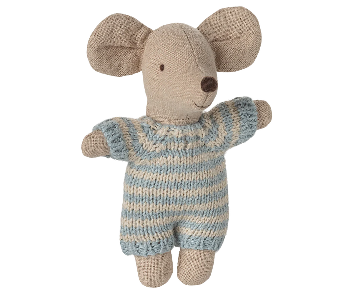 Baby mouse in carry cot - Blue - Image 4