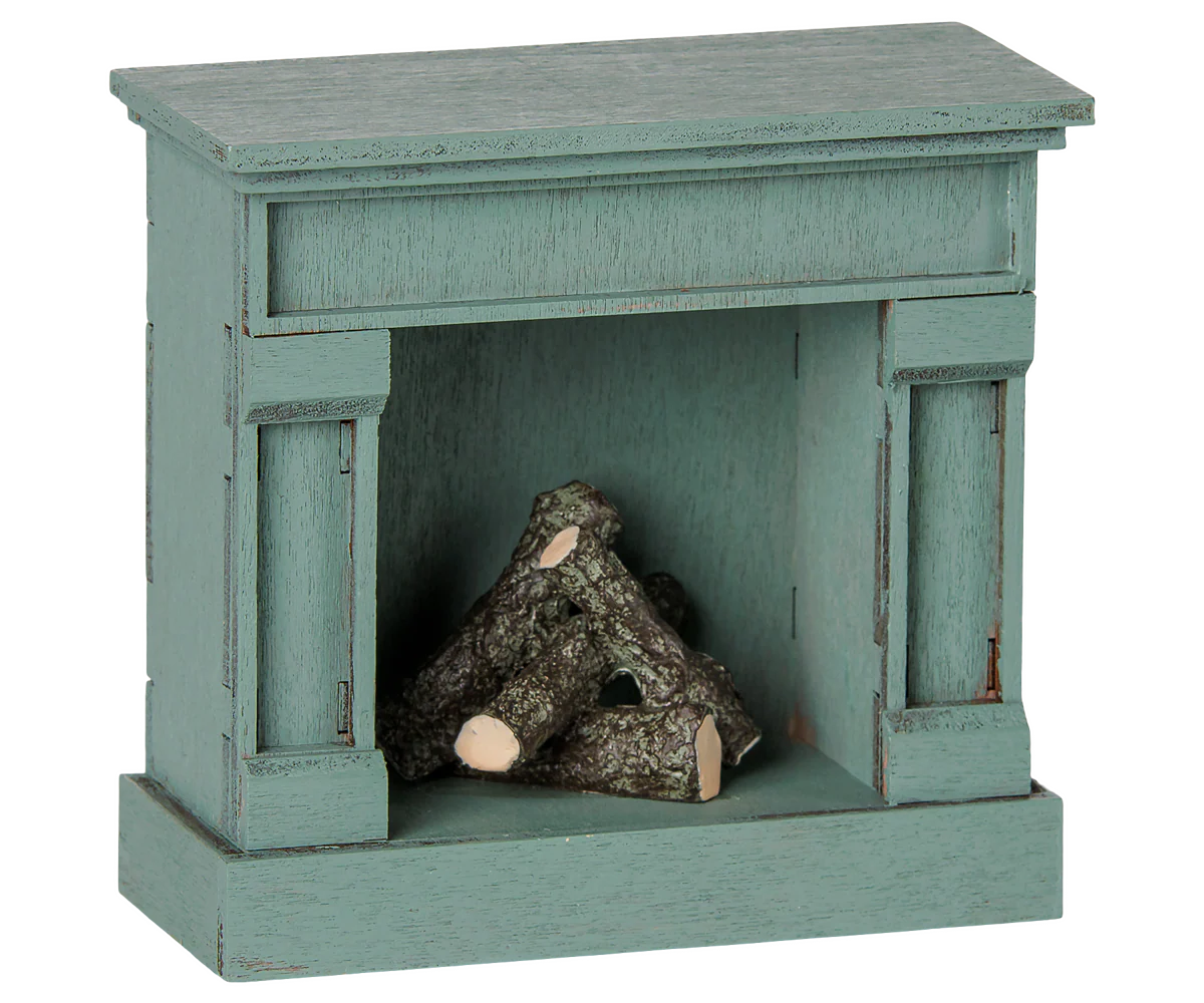 Fireplace, Mouse - Blue