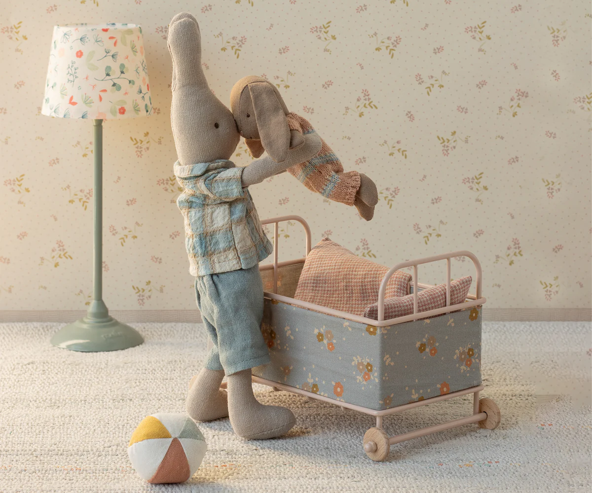 Bunny, Micro - Brown - Dusty rose knitted suit - Image 2