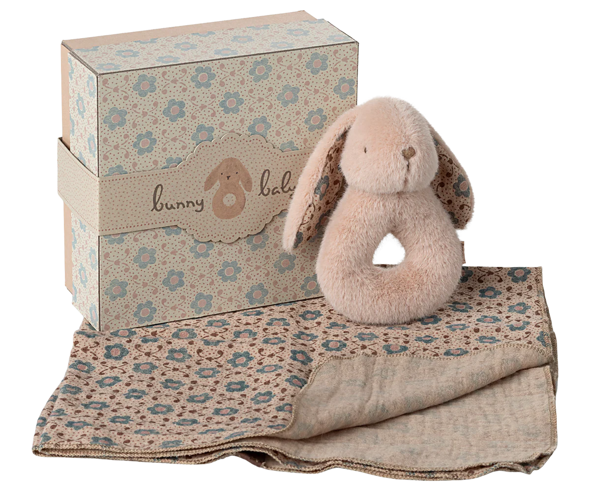 Bunny rattle set - Powder