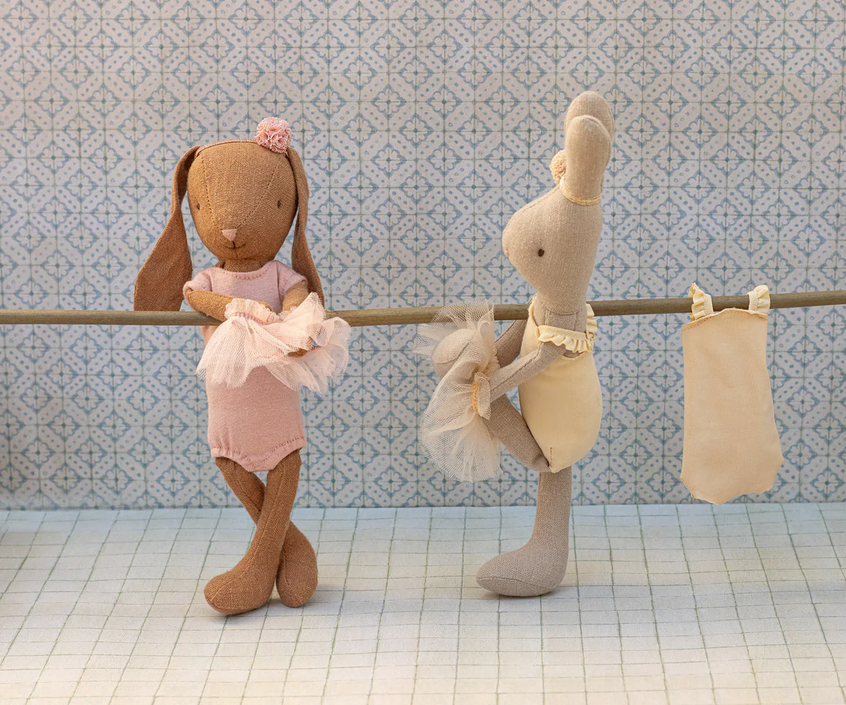Bunny size 1, Chocolate brown - Ballet suit and skirt rose - Image 4