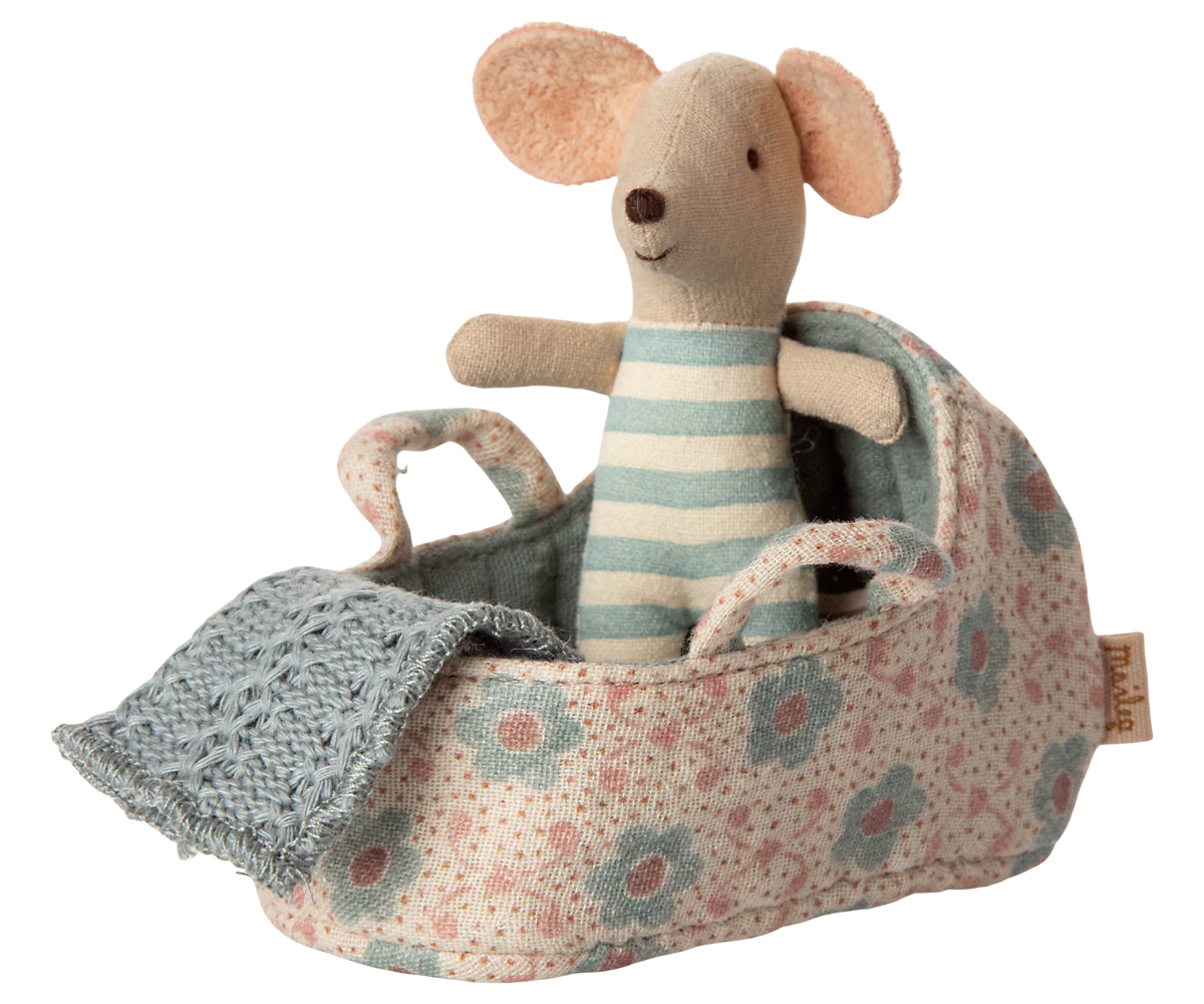 Carry cot, Baby mouse - Blue - Image 3