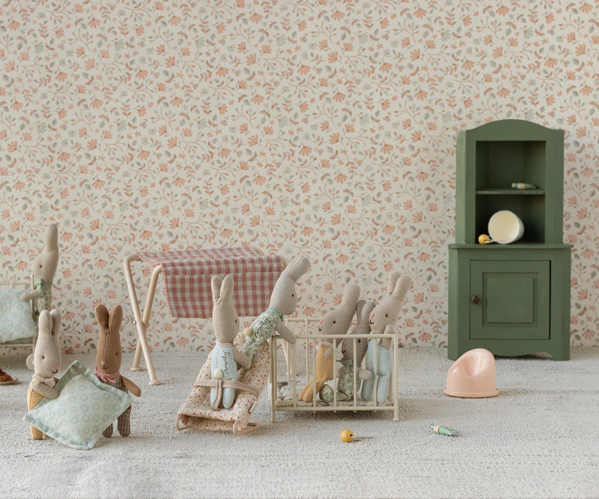 Corner Cabinet, Miniature - Dark Green - Image 3