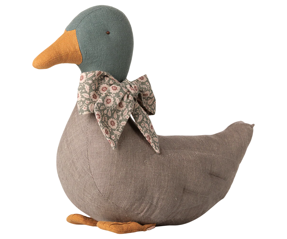 Duck with bow - Grey