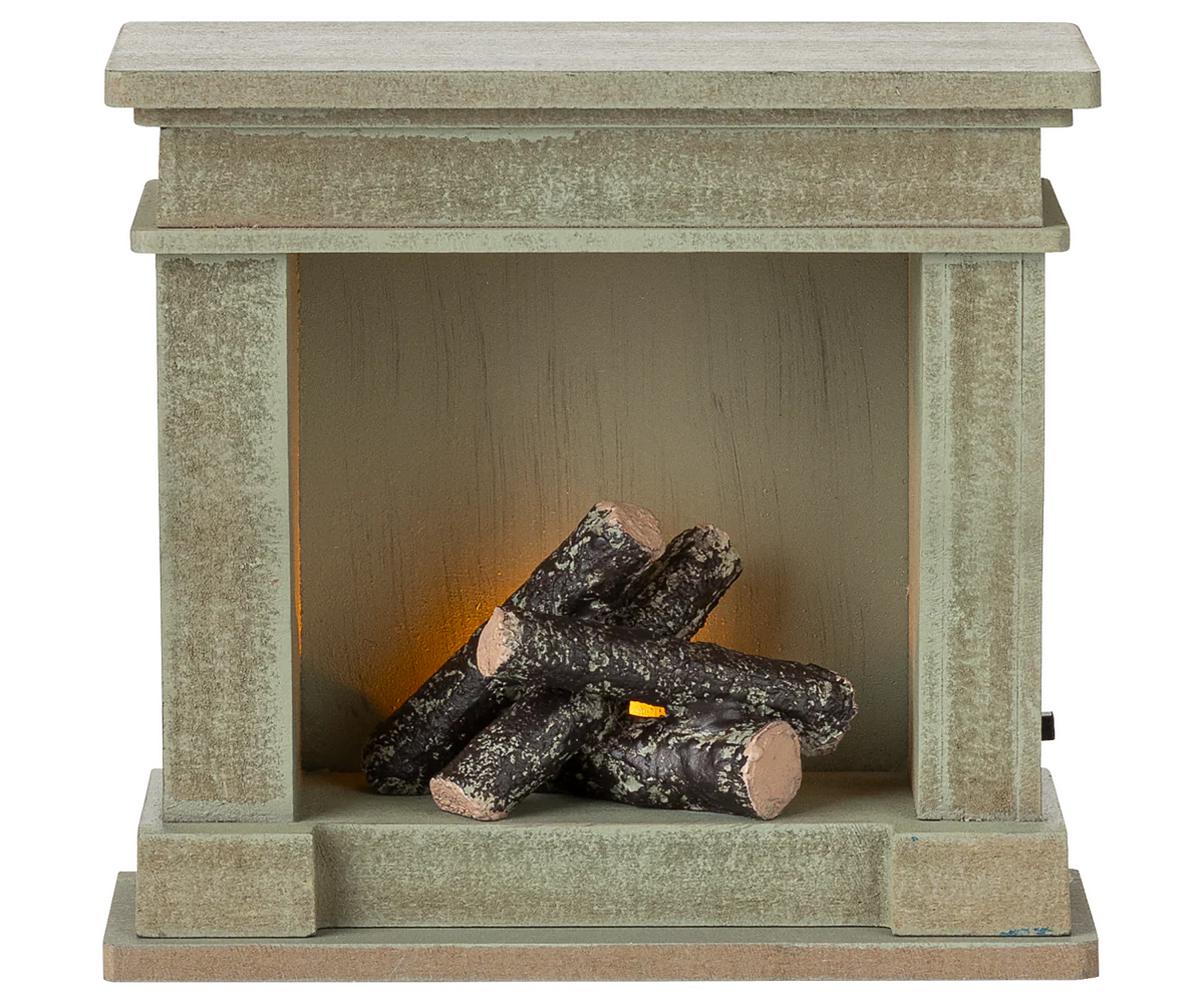 Fireplace, Miniature - Dusty green - Image 4