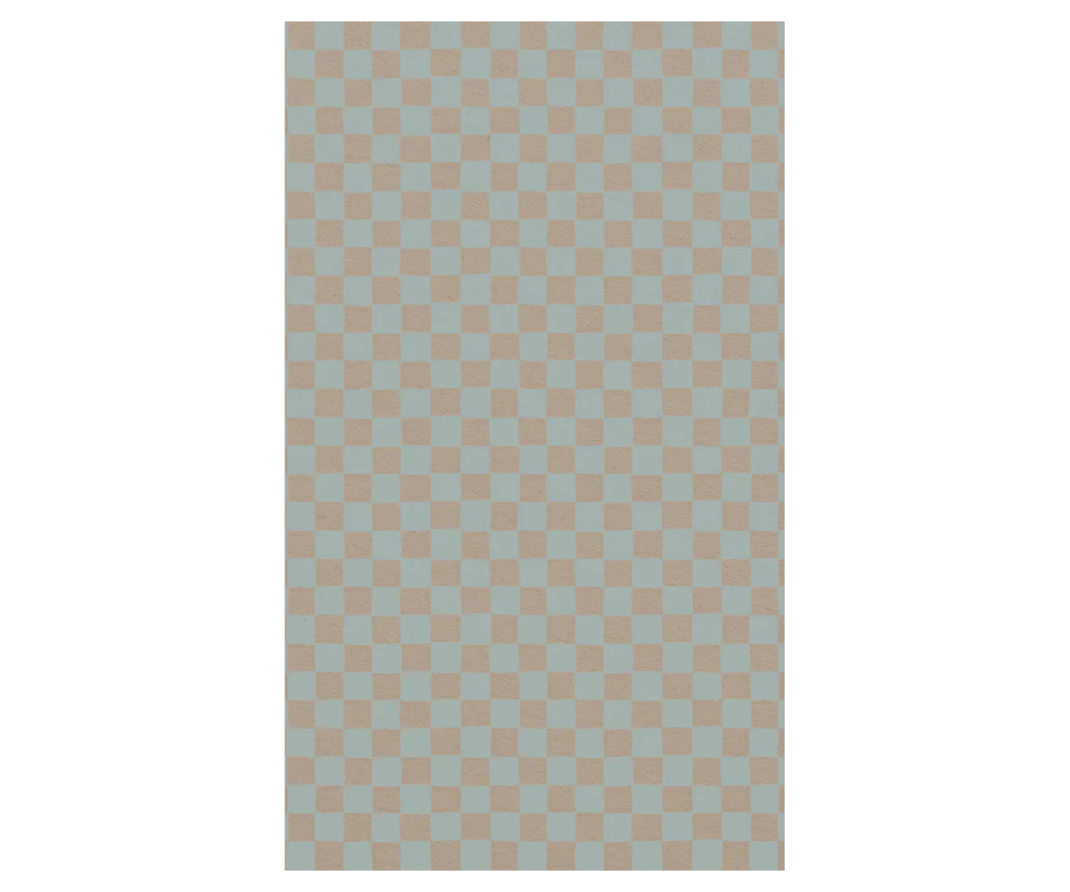 Gift wrap, 10 m - Checker - Petrol