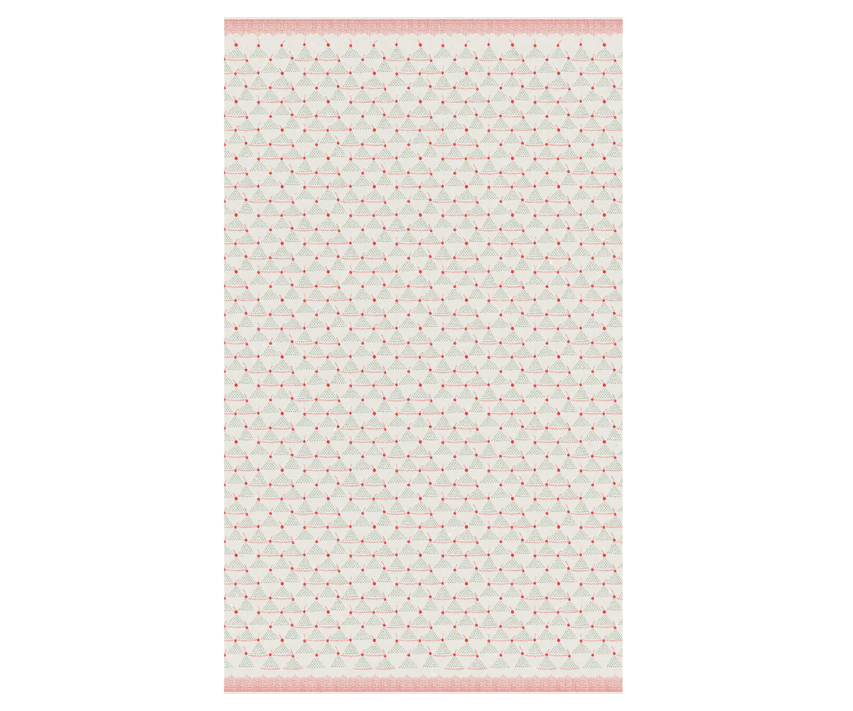 Gift wrap, 10 m - Cherry - Red