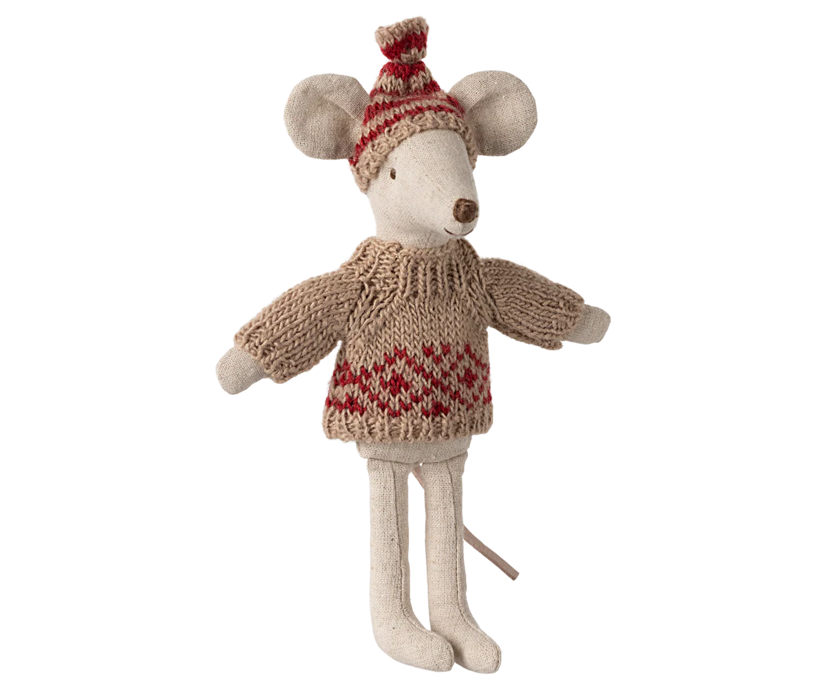 Knitted sweater and hat, Mum mouse - Image 3