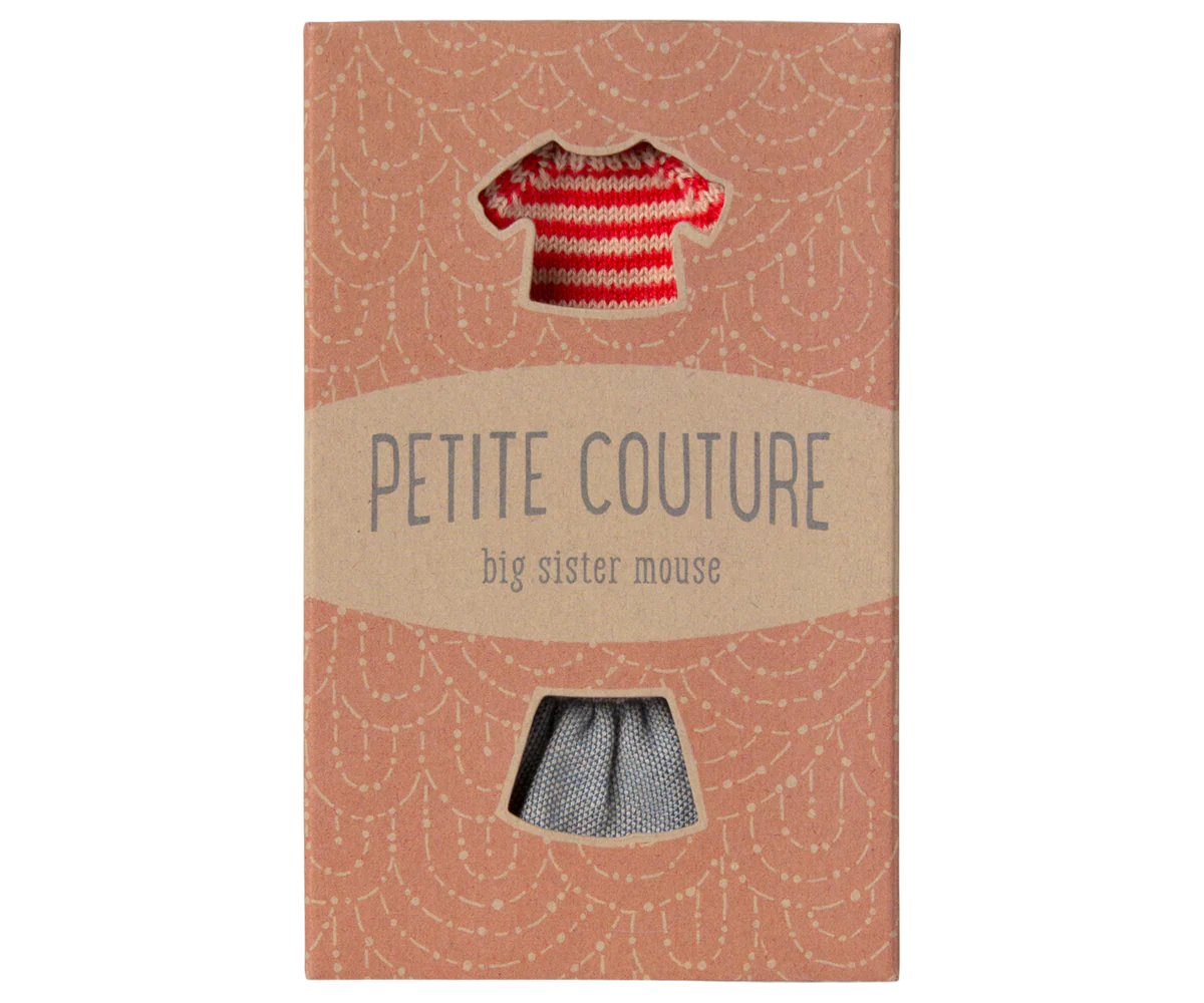 Knitted sweater and skirt, Big sister mouse - Image 3