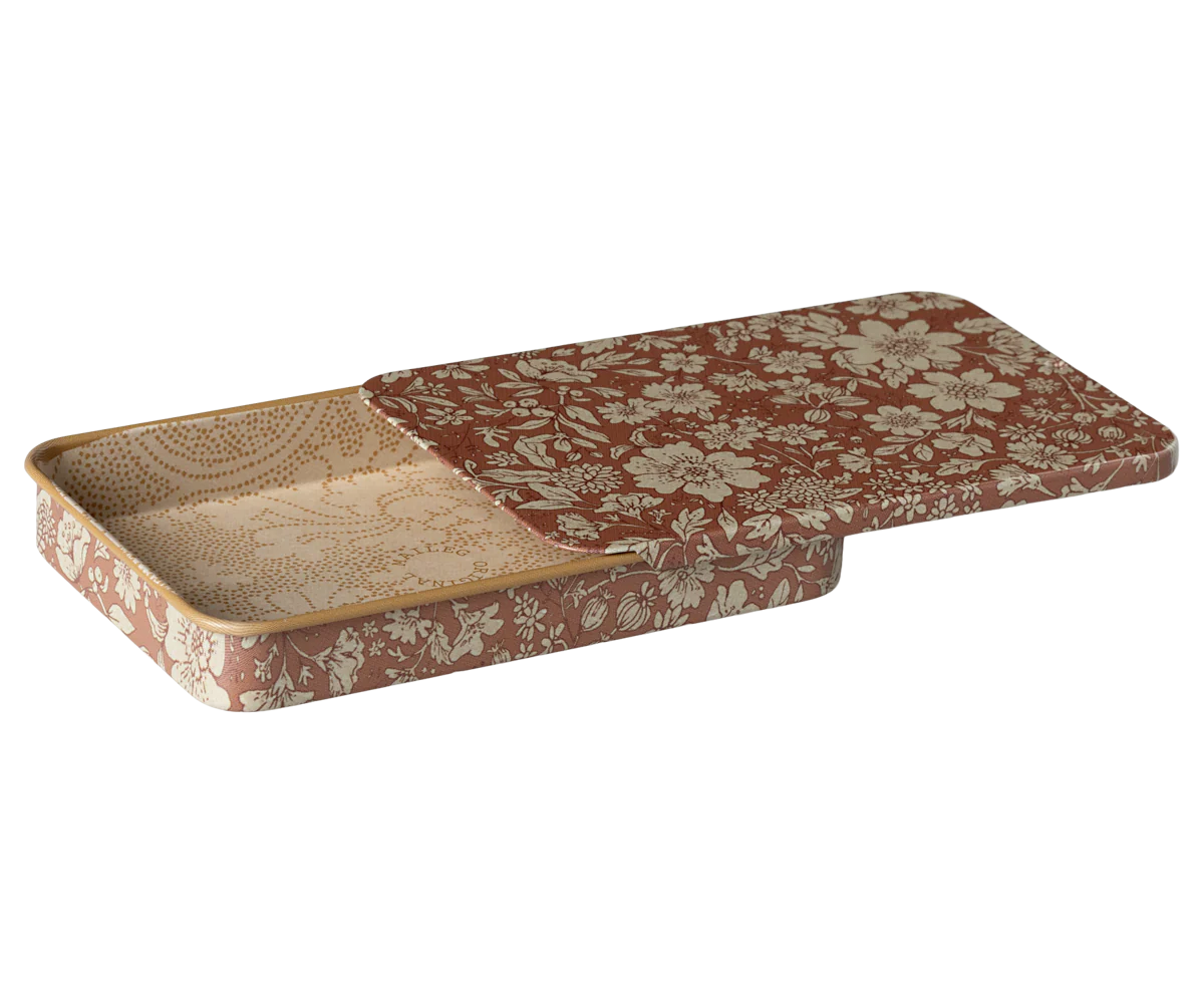 Metal box w. sliding lid, Blossom - Heather - Image 2