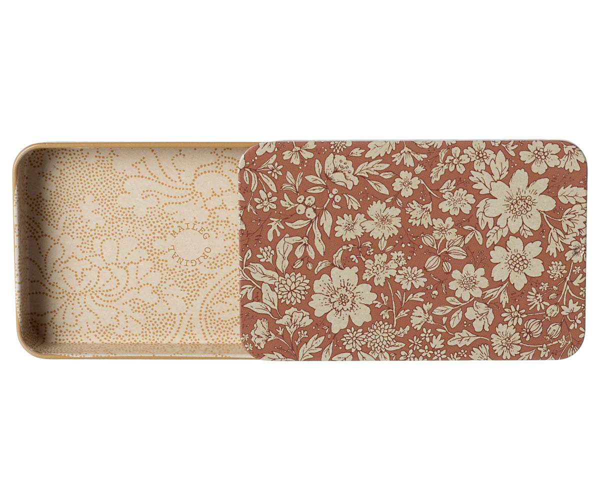 Metal box w. sliding lid, Blossom - Heather - Image 3