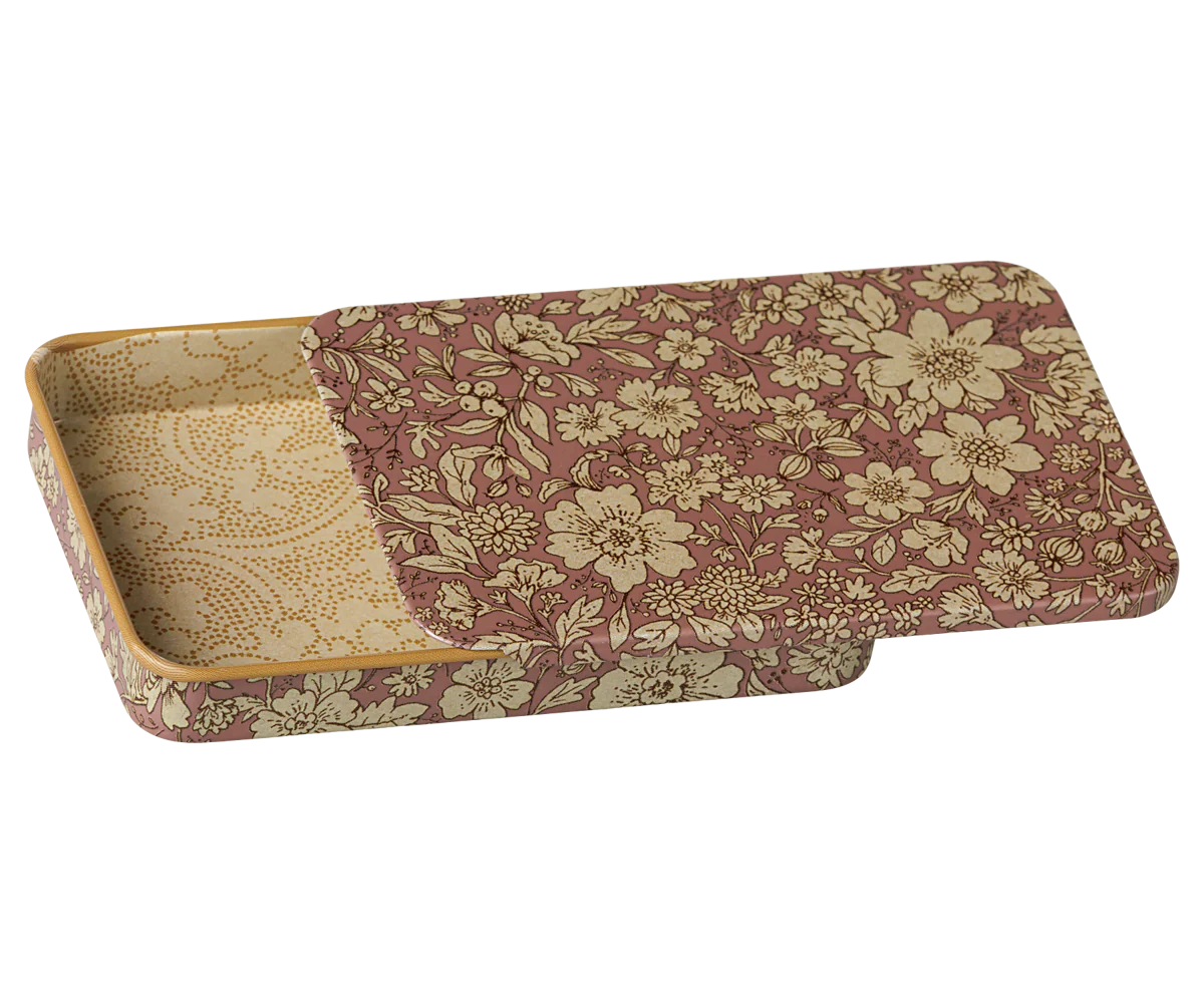 Metal box w. sliding lid - Blossom - Heather - Image 2