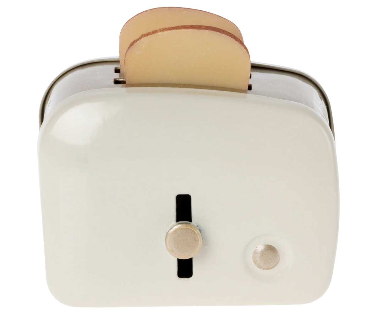 Miniature Toaster & Bread, Off-white - Image 3