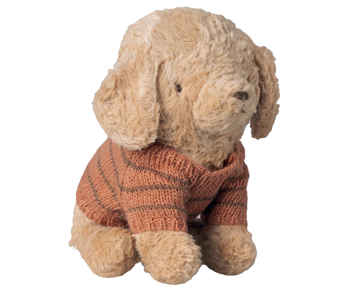 Puppy supply, Small, Knitted sweater - Coral - Image 3