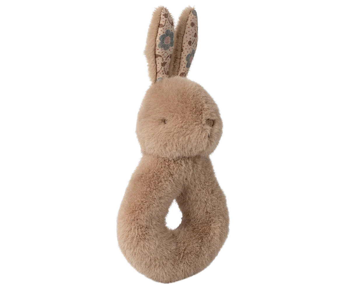 Rabbit rattle set - Cream peach - Image 3