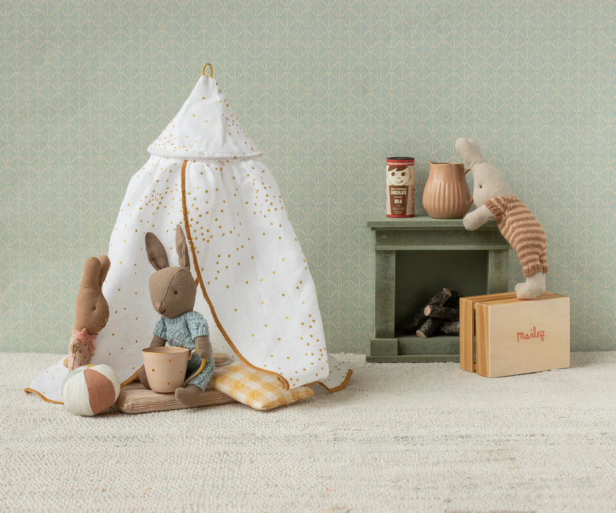 Rabbit set, Micro - Brown - Blue - Image 4