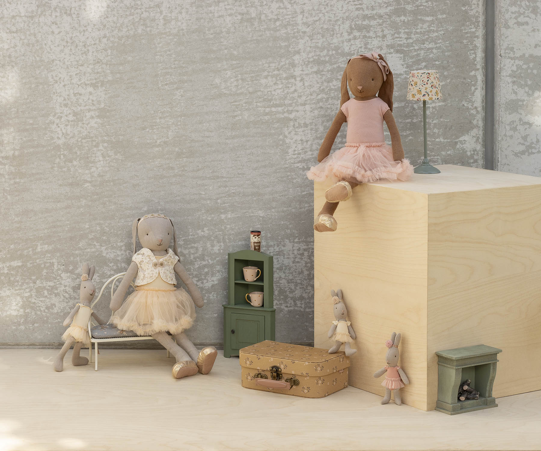 Rabbit size 1, Classic - Ballet suit and skirt cream - Image 3