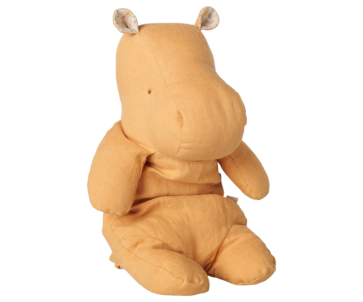 Safari friends, Hippo, Medium - Vintage yellow