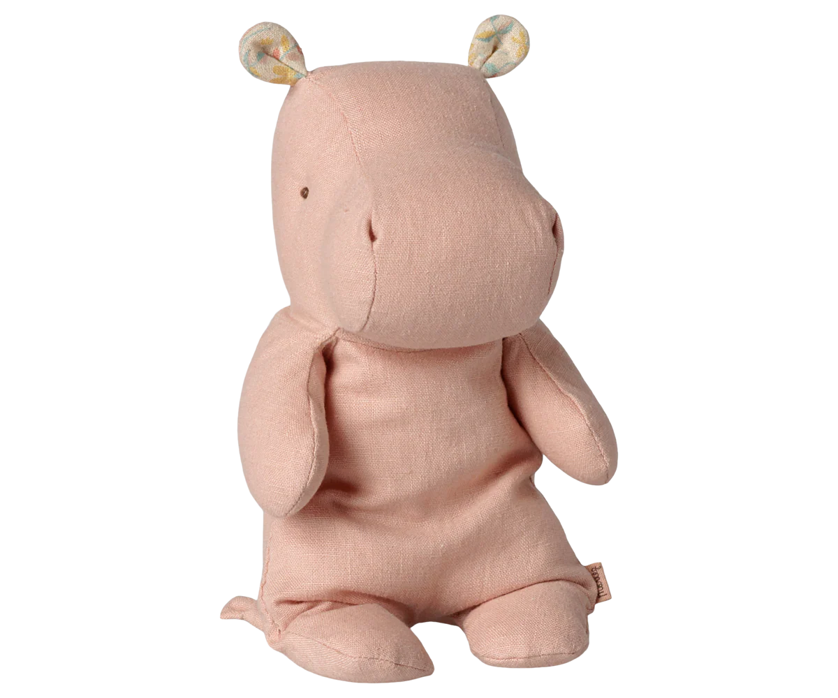 Safari friends, Hippo, Small - Soft rose