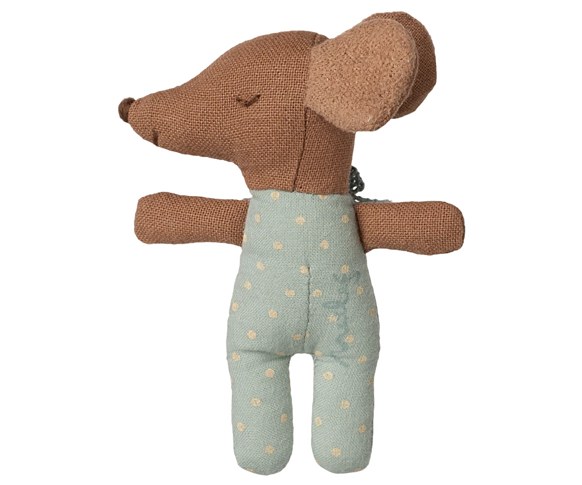 Sleepy wakey baby mouse in matchbox - Blue - Image 3