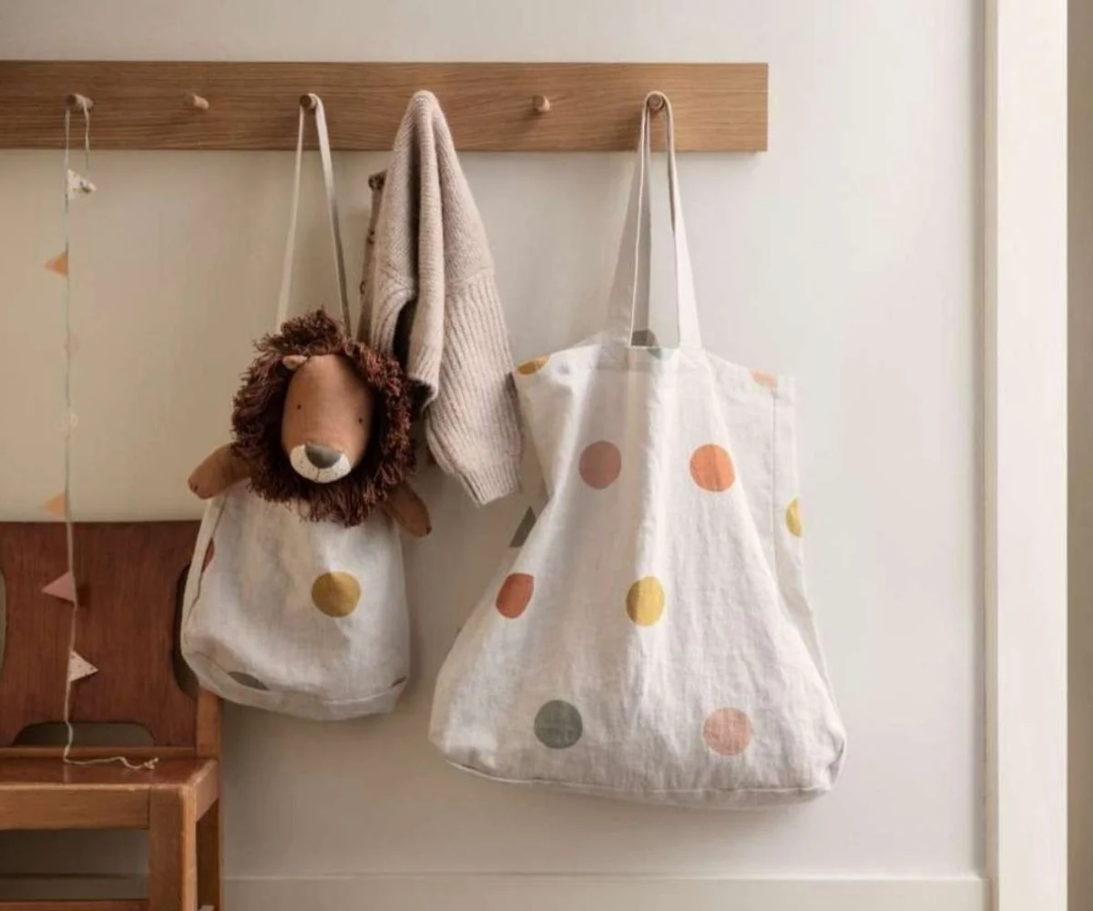 Tote bag, Multi dots - One strap - Image 2