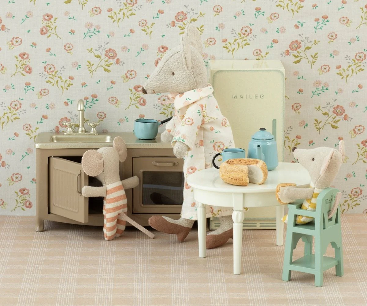 Vintage dining table, Mouse - Off white - Image 3