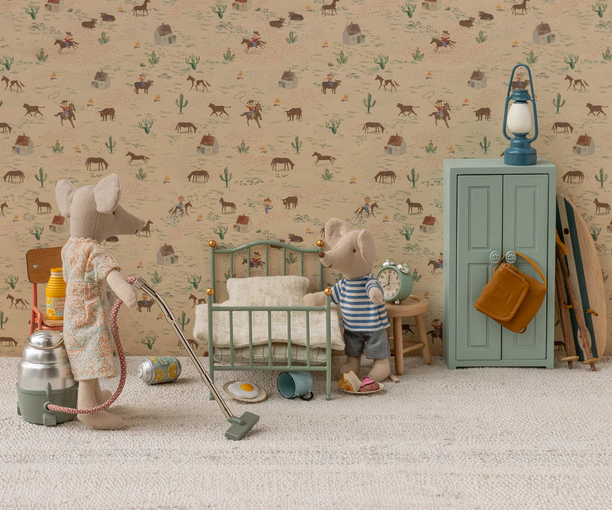 Vintage single bed, Mouse - Mint - Image 2